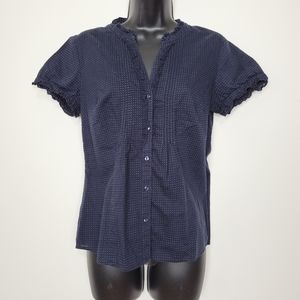 Ann Taylor LOFT fitted size 2 button front top